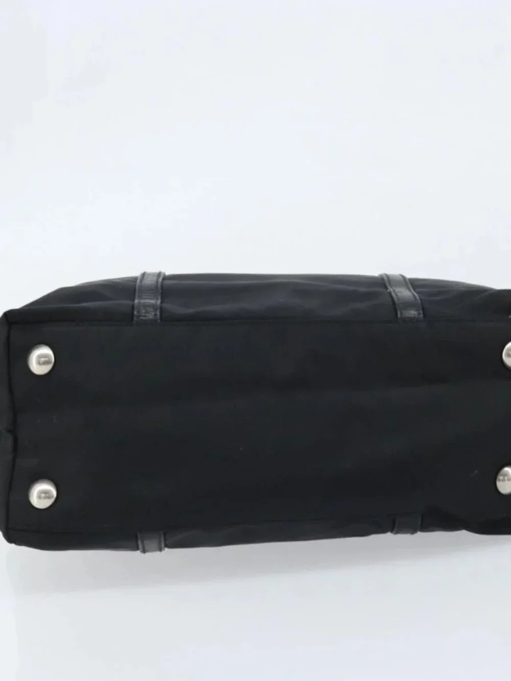 PRADA Tote Bag Nylon Black Silver Auth BA10973 - Picture 10 of 15